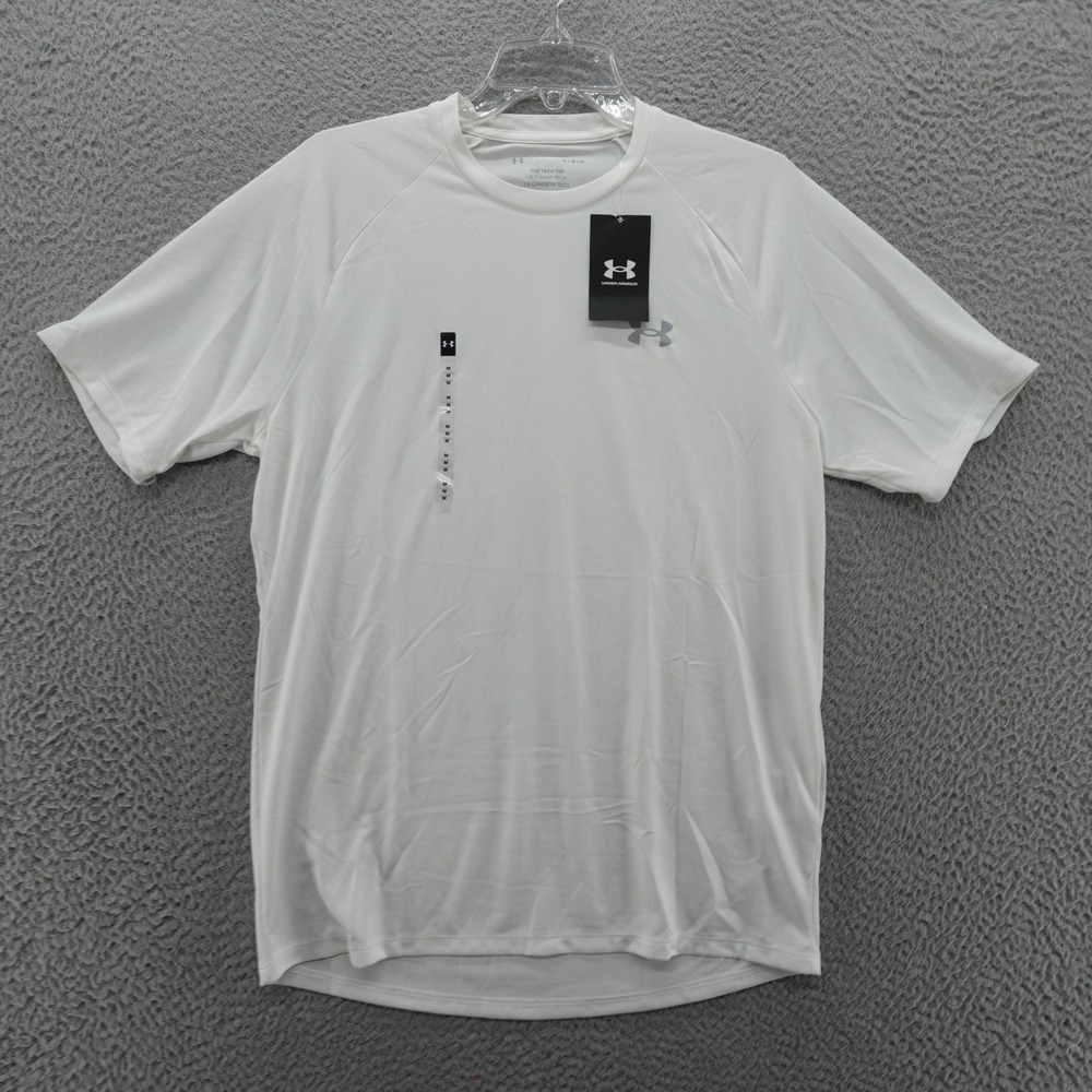 Under Armour Mens Tech 2.0 Short Sleeve Tee White Loose Fit Medium NEW